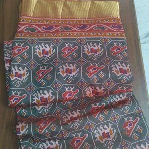 Pure Ikkath Patola Saree