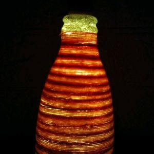 Handmade Threaded Bottle Lamp 🛋️