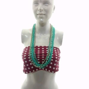 Beautiful Handmade Glass Beads Necklace