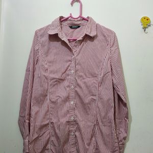 Casual Striped Shirt Size 34&36 Stretchy