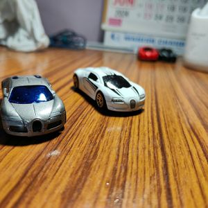 Hot wheels Car 2 Bugatti One White And Grey