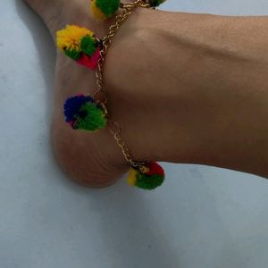 Pompom Bracelet /Anklet/Armlet