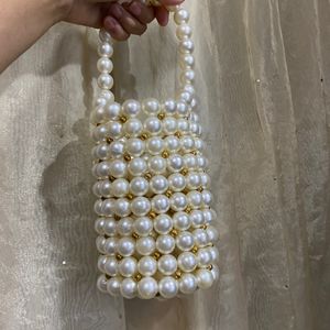 THE HANDMADE DREAMS Beaded Bucket Bag