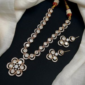 DESIGNER REAL KUNDAN BRASS POLKI CARAT PLATING