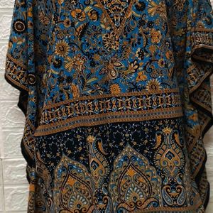 Sexy Printed Kaftan For Medium To Large Size Women