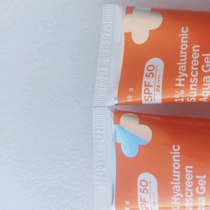 1% Hyaluronic Sunscreen Aqua Gel Combo Of 2