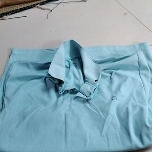 Sky Blue Collar T Shirt...