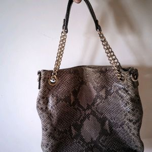 Michael Kors Python Embossed Leather Bag