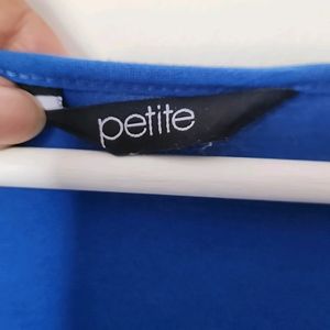 PETITE LONDON Blue Top.