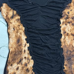 Black Leopard Top