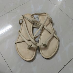 Cream Strappy Sandal