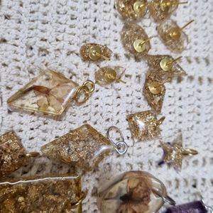 Resin Pendants and Studs