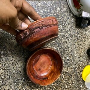 2pice Wooden Bowl