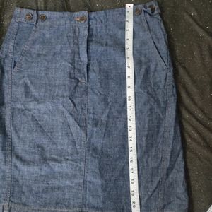 Straight Fitted Denim Skirt. No Defects.