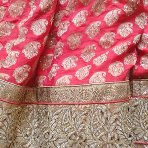 Red & Cream Lehenga