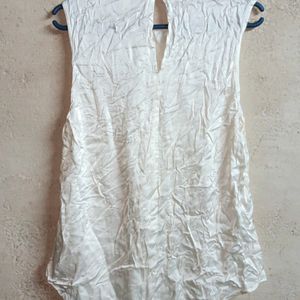 H&M Shining Stylish Party Top Sleeveless Flared