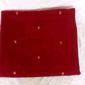 Women Beautiful Maroon Cotton Saree