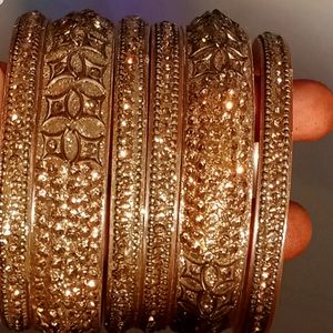 Cream Colour Beautiful Bangles