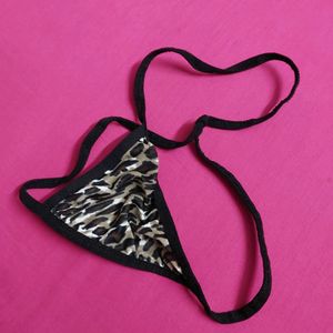 Animal Print Sexy Thong Used Two Time Only