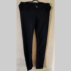 Black Cotton Jeans