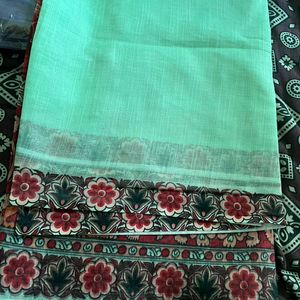 Pista Saree