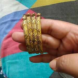 absolutely new city gold bangles with box