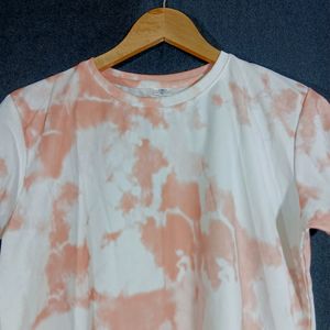 Peach & White Tee