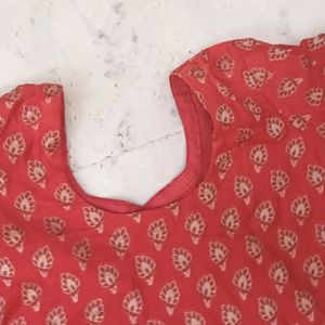 Beneras Stitched Red Kurti