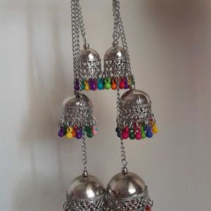 Multicolored Jhumki Earrings