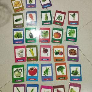 28 Double VEGETABLE 🍆 FLASH cards