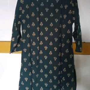 Dark Green & Maroon Kurta Set