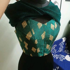 Green Corset Top