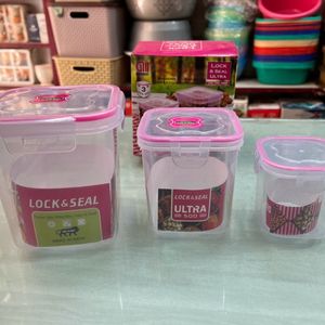 Lock & Seal Container Set Of 3