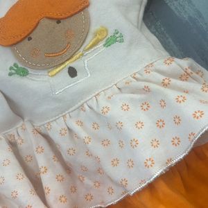 Orange Dress For Kids