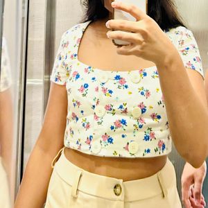 Brand New Zara Floral Top