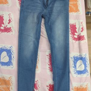 Mast And Harbour Skinny Fit Blue Jeans