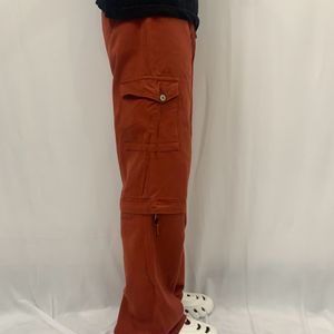 COMBO Of Unisex Red Cargo Pant & Vtg Baggy 04