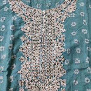 Plus Size Sky Blue Kurta