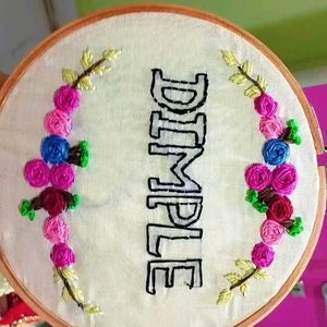 Customized Name Hoop