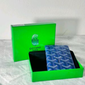 GOYARD Goyardine Saint PierreCard Holder Blue🛍️😝