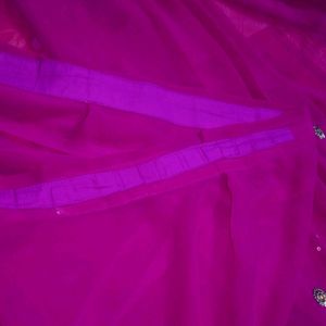 Purple 💜 Zari Work Saree
