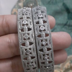 Silver Colour Bangles daily routine use