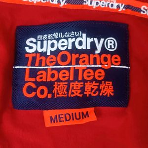 Superdry Red-Blue Long Sleeve Tshirt