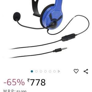 Amazon Basics Mono Chat Headphone