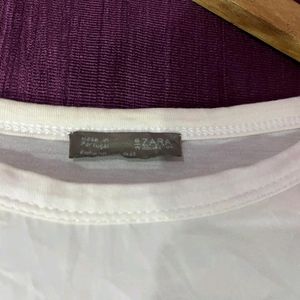 Zara printed satin top