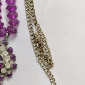 Beautiful Purple Violet Chain (Necklace)