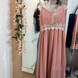 Beautiful Brand New Peach Cocktail Gown