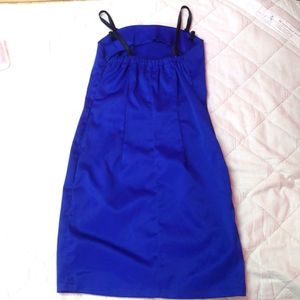 Royal Blue Satin Dress