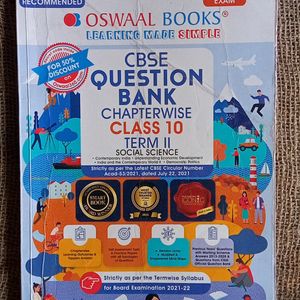 CBSE book Class 10 Subject S.s Question Bank