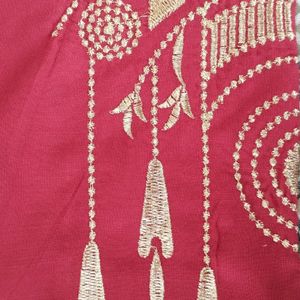 Reyon embroidery kurti